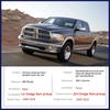 for Dodge Ram Pickup 1500 2500 3500 4000 2009~2018 Chrome Smart Door Handle Cover Car Exterior Styling Accessorie Stickers Trim