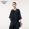 GOELIA Women's Xiangyunsha Disc-Button 3/4 Sleeve Jacket