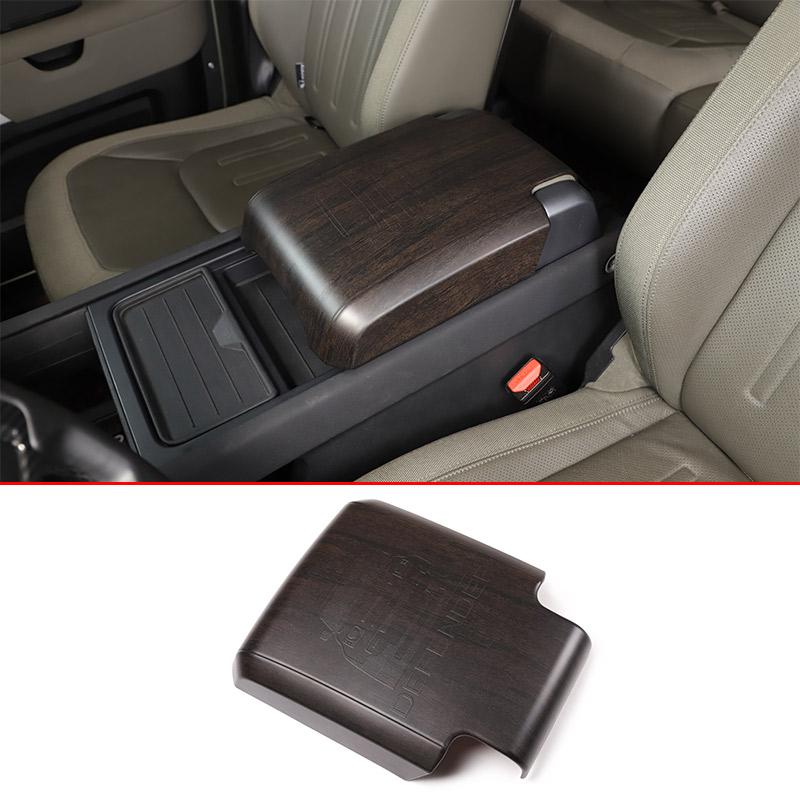 

Для Land Rover Defender 90 110 130-2023 ABS углеродное волокно автомобильный подлокотник ящик для хранения крышка отделка наклейки автомобиля Oak wood grain