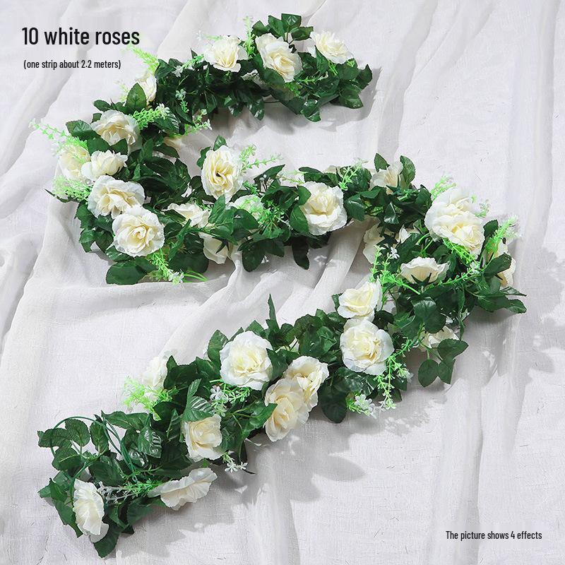 Artificial Cherry Blossom Vine – Silk Floral Decoration for Indoor Ceilings and Air Conditioning Water Pipe Covers
