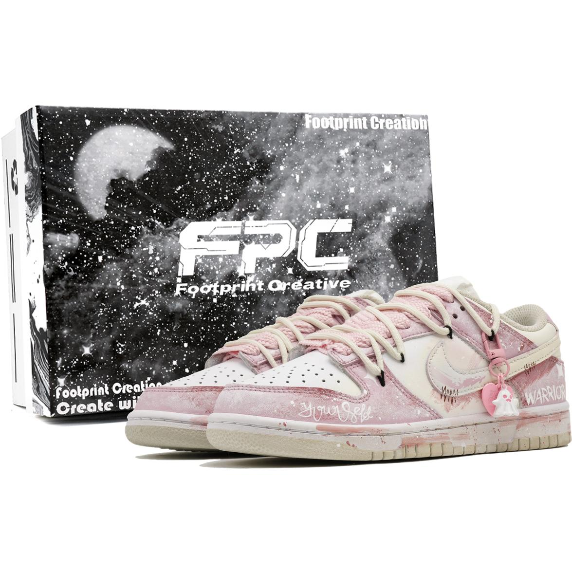 

Nike Dunk Cute And Footprint Innovation Abrasion Resistant Low top Skateboard Shoes Unisex Pink DD1503-103(Team726-2-SBOX) 43