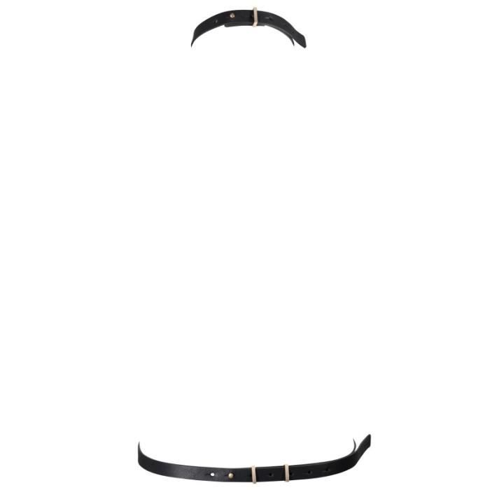 Harnais en cuir - Non spécifié - Noir - Réglable - Confortable - BDSM soft