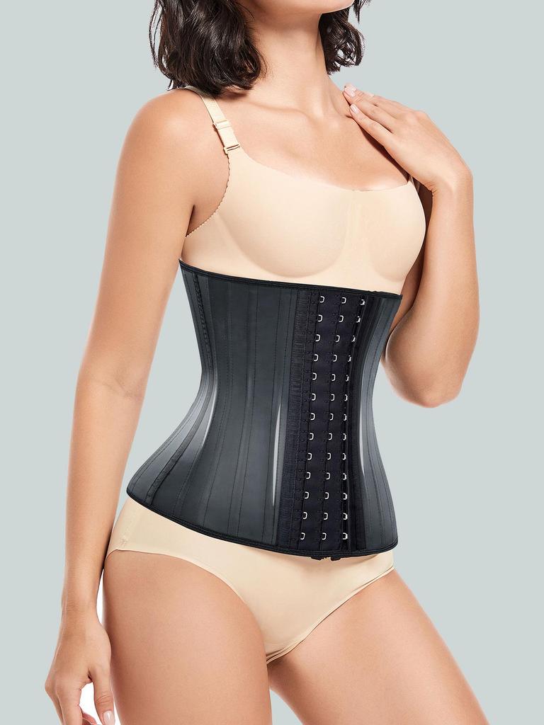 Latex Waist Trainer Corset with Tummy Control and 25 Steel Bones