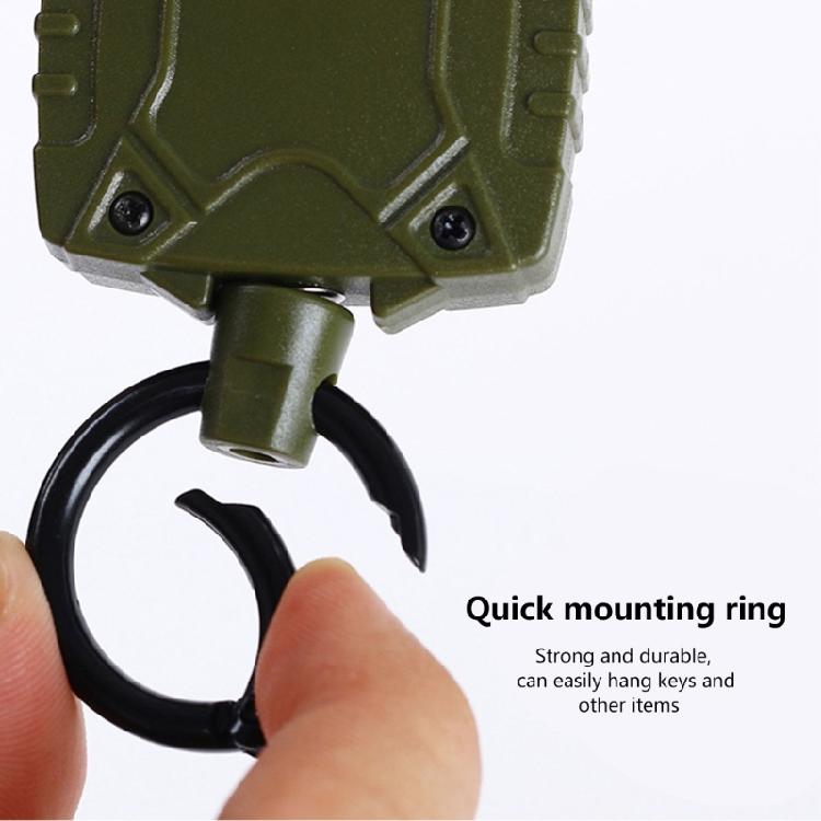 Retractable Key Chain Key Holder Reel with Carabiner 23'' Steel Retractable Cord