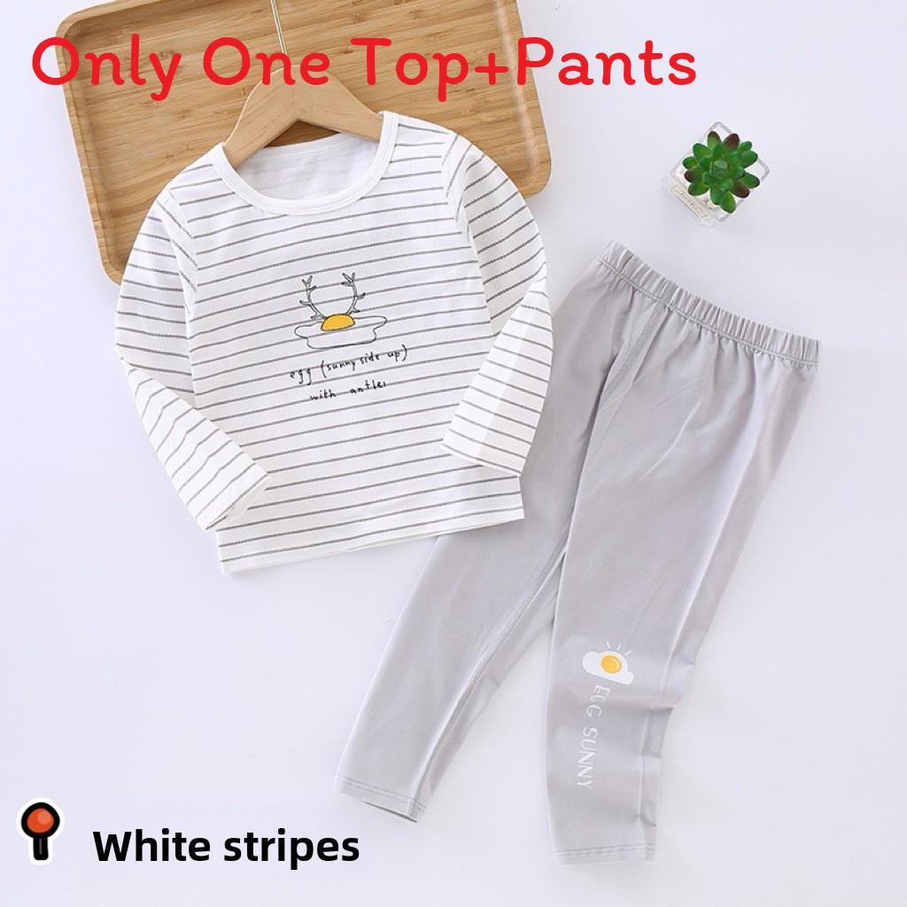Kids Cotton Thermal Underwear Set With Soft Fabric For Autumn And Spring Playtime