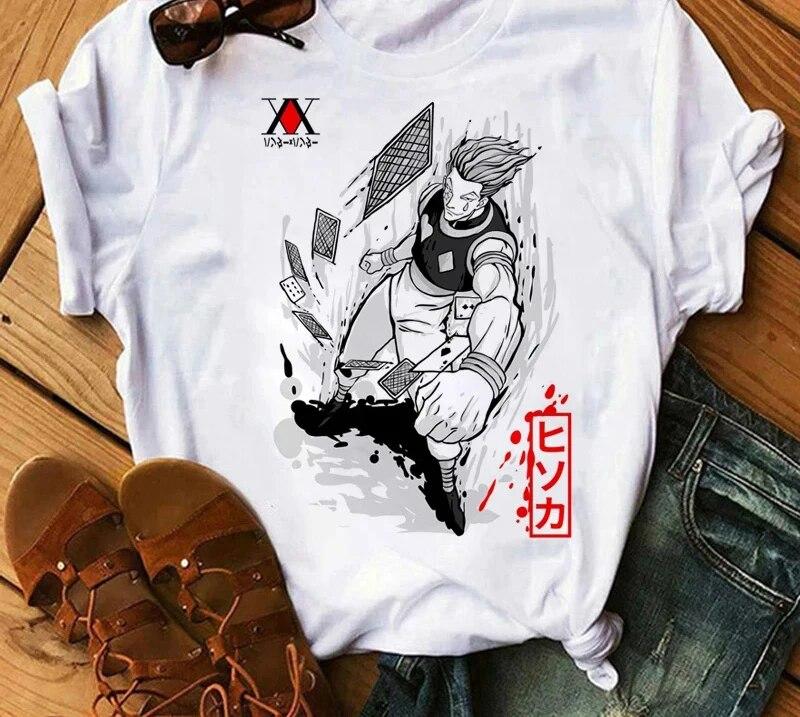 Japanese Anime Hunter x Hunter Graphic Print T Shirt Fashion Casual Vintage Short Sleeve Plus Size T Shirt Women