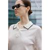 GIOVANNI VALENTINO Women's Slim Fit Short-Sleeve Top