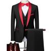 Autumn 2022 Men's Slim Fit Three-Piece Business Casual Suit for Weddings & Groom