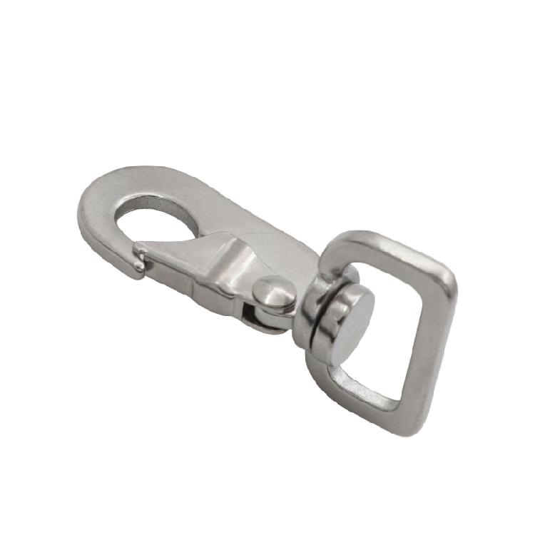 Pack of 2 Practical Stable Rotating Leashes Connector Stainless Steel Texture for Active Pet Outdoor Applications