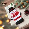 Festive Dinner Table Decorations Christmas Cutlery Holder Pockets, Santa Snowman Reindeer Tableware Bags, Pouch for Parties Bags Spoon Knife