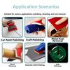 3-inch Round Flocked Automotive Putty Sanding Sponge Sandpaper 50pcs Suitable For Various Curved For Surface Operations