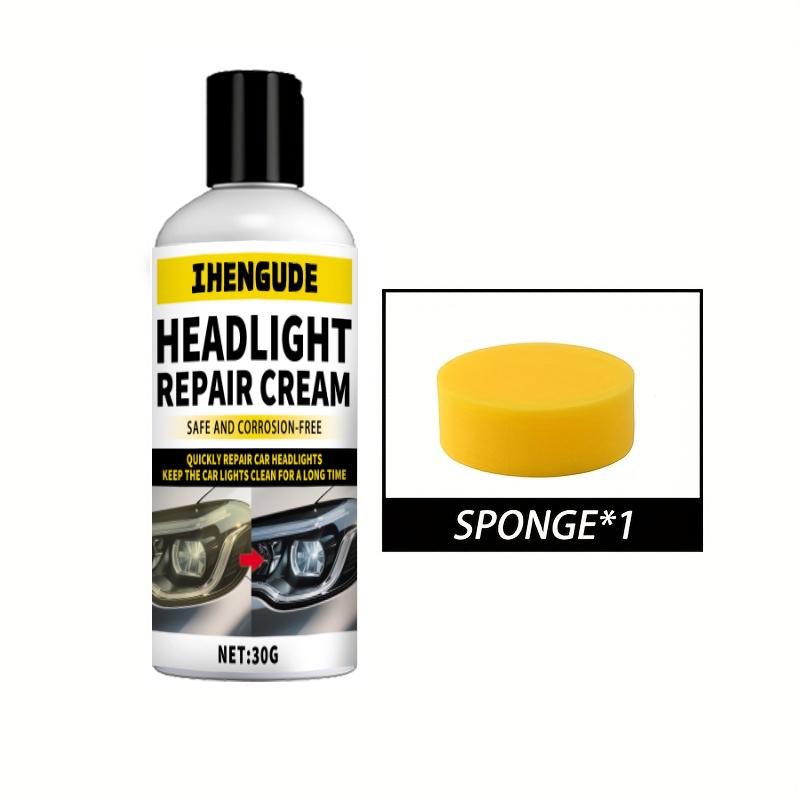 

Professional Headlight Repair Agent - Improves Yellowing, Oxidation, and Fogging - Polishing Agent for Lenses, Creating Clearer and Bright