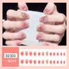 24-Piece Neutral Press-On Nails Set with Metallic Accents, Reusable False Nails for Easy DIY Manicure