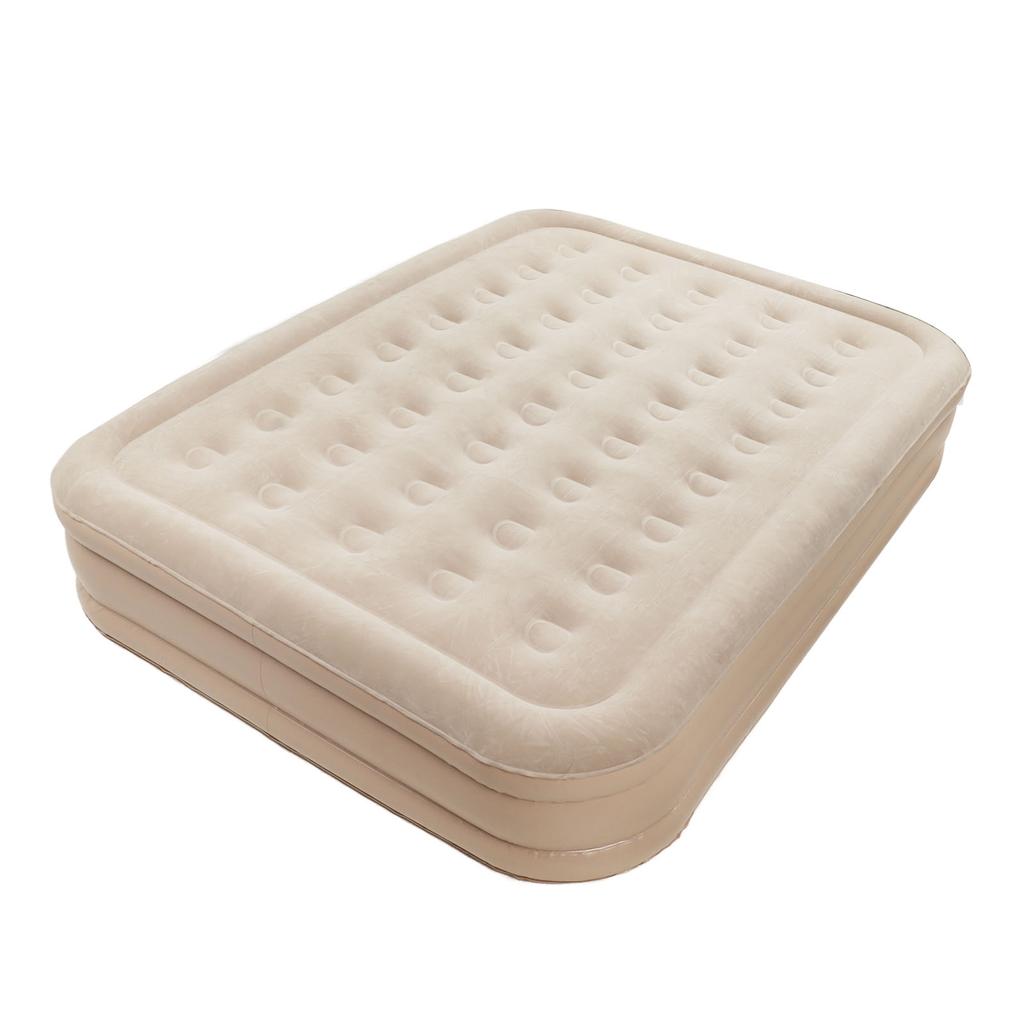 Doppel-Hoch-Luftmatratze Feuchtigkeitsbeständig Aufblasbares Bett mit eingebauter Pumpe Luftkissenbett Outdoor Camping Zeltmatratze