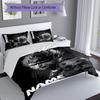3pcs Custom Name Black Myth Wukong Game Set,Includes 1 Duvet Cover and 2 Pillowcases,All-season Bedroom Decor