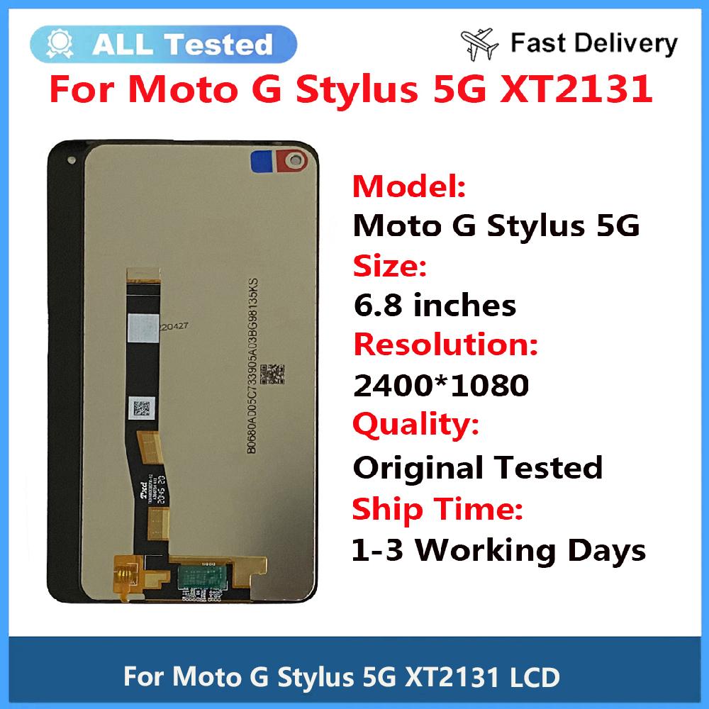 LCD Screen and Digitizer Full Assembly For Moto G Stylus 5G XT2131