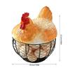 Handmade Eggs Storage Container for Kitchen Countertop Chicken Eggs Basket with Lid For Organizing Items