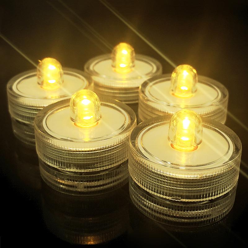 Luz Noturna Compacta Mini Aquário LED com Efeito de Vela de Sete Cores