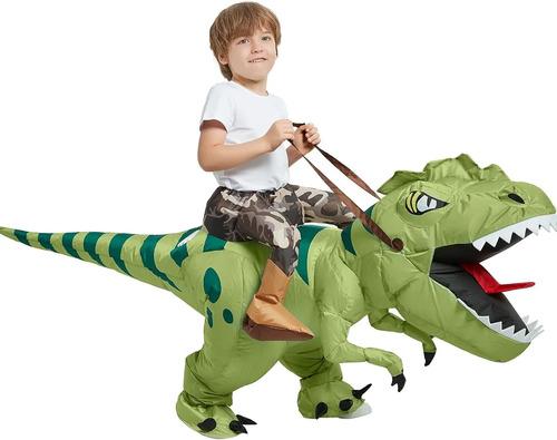 Inflatable Dinosaur Costume Ride On T Rex Air Blow Up Fun