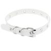 Punk Personality Black Leather Geometric Eyelets Rivets Collar for Women Men Fashion Hip Hop Necklace Bracelet Dual Use Jewelry
