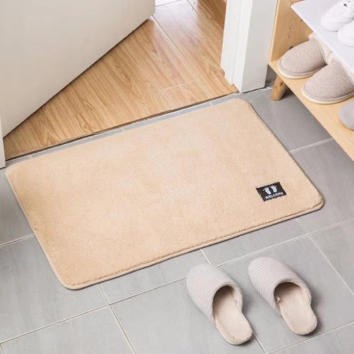 Thickened Non-Slip Absorbent Bathroom Floor Mats - Waterproof & Dirt-Resistant Door Mats and Toilet Foot Mats.