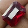 Natural Red Ruby Loose Gemstone 14.10 Ct Emerald Cut Earing Size for Jewelry Making and Crafts