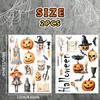 Halloween PVC Wall Stickers Amazon Pumpkin Skull Witch Halloween Tearable Decorative Wall Stickers
