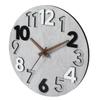 Nbdeal Wall Radio Controlled Continuous Second Diameter Main Medium Density Hand Light Gray Clock, Clock, Hand, 31cm, Quiet, Body/MDF, Fiberboard,