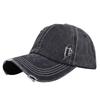 Baseball Retro Cap Denim Distressed Washed Old Solid Color Duckbill Hat Hat Sun