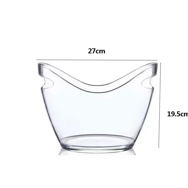 Clear Ice Bucket Beverage Tub Hot Transparent Cooling Large Ice Bucket For Wine Champagne Bar Supplies for Family Reunion