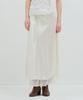 Kamino Silk Layered Skirt Ivory