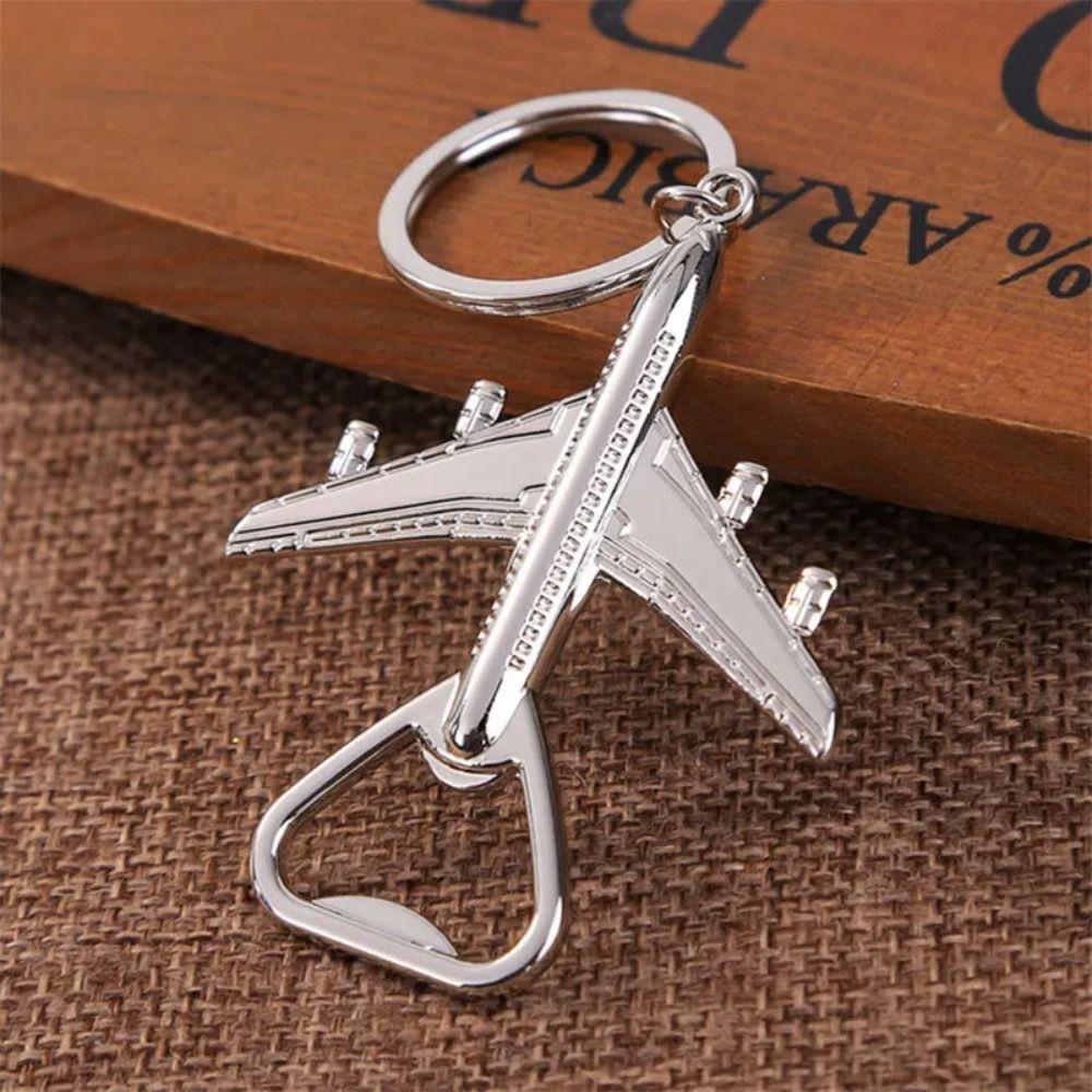 Metal Car keychains Airplane Beer Opener Wedding Supplies Bottle Opener Trendy