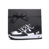 Air Force 1 Slip Resistant Abrasion Resistant Low Top Skateboard Shoes Unisex Black White DV0788-001(Team-59SBOX)