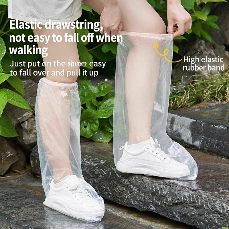 Latex Waterproof Shoe Covers Unisex Shoes Protectors Reusable Non-Slip Rain Boot Overshoes Walking Shoes Accessories