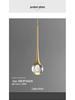 Nordic Crystal Single-Head Pendant Light for Bedroom or Dining Room