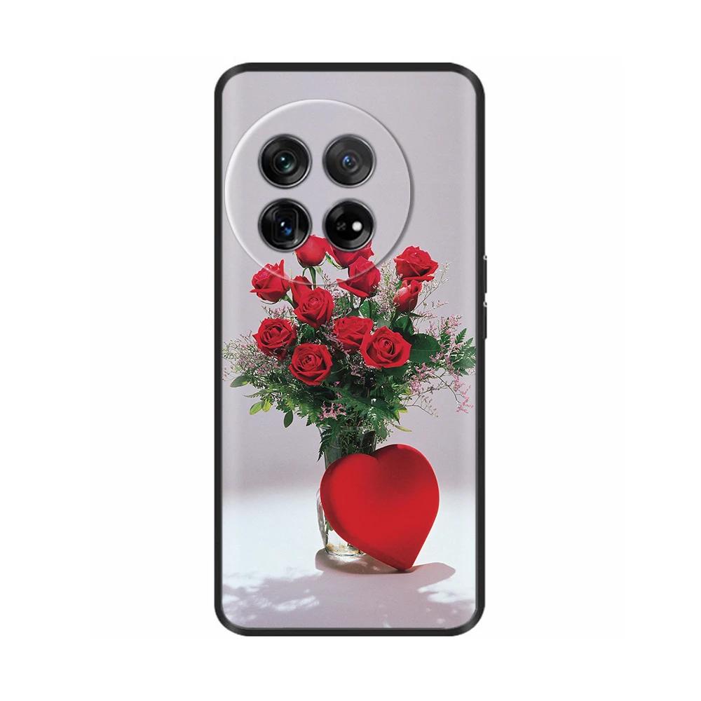 For OnePlus 12 Case Cover Silicone Soft TPU Phone Cases Bumper for One plus 12R 1+12 Oneplus12 5G Back Cover Funda Shockproof