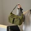 Casual bag women's 2025 new summer oblique span bag popular fashion shoulder bag large capacity class bag