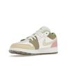 Zapatillas Air Jordan 1 Low SE GS Pastel Grind para Niños Blanco Verde Vívido DJ0341-100