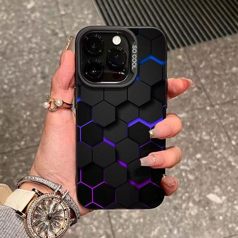 

Universal 3D Honeycomb Protective Phone Case for iPhone 15, 14, 13 Pro, 12 - Frosted, Energetic, Anti-fall Design iPhone 11