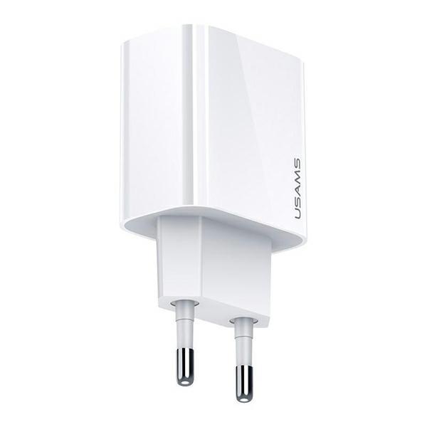 Usams Ład. Siec. 1Xusb-C T34 20W 5V-3A(Only Head) Pd3.0 Fast Charging Biały/White Cc118Tc01 (Us-Cc118)