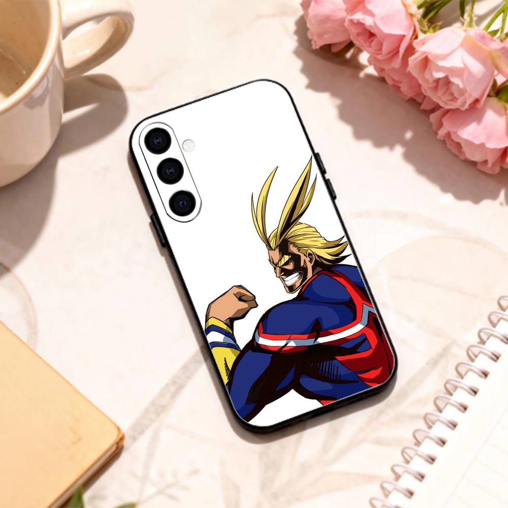 T-Toshinori Y-Yagi MHA All Might Handyhülle Für Samsung Galaxy A73,A72,A71,A70,A53,A52,A51,Andere Weiche Schwarze Hülle