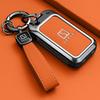 Zinc Alloy Car Key Case For Zeekr 8X  9X  Keychain Remote Protection Cover Shell Housing Ring Holder Fob Accessories
