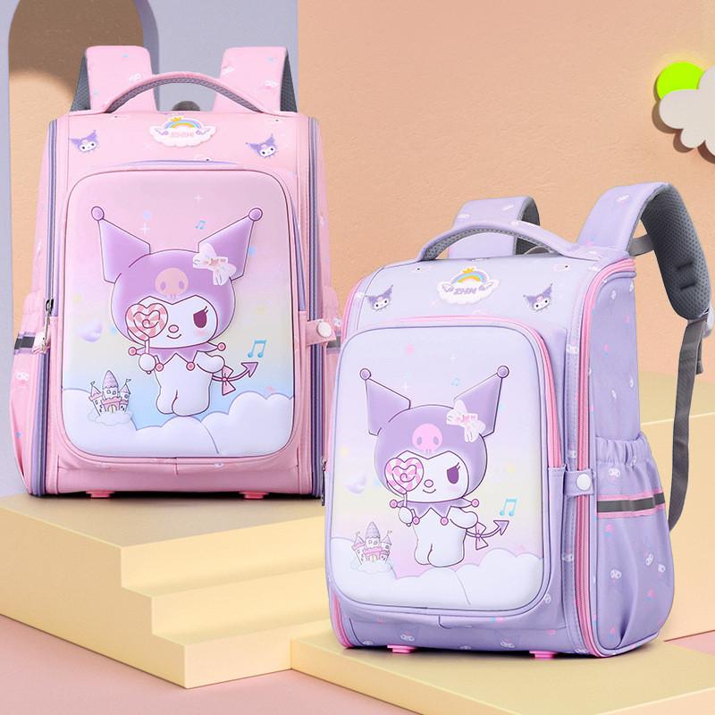 Adorable Cartoon Kids School Backpack Spacious Oxford Fabric Lightweight Ergonomic