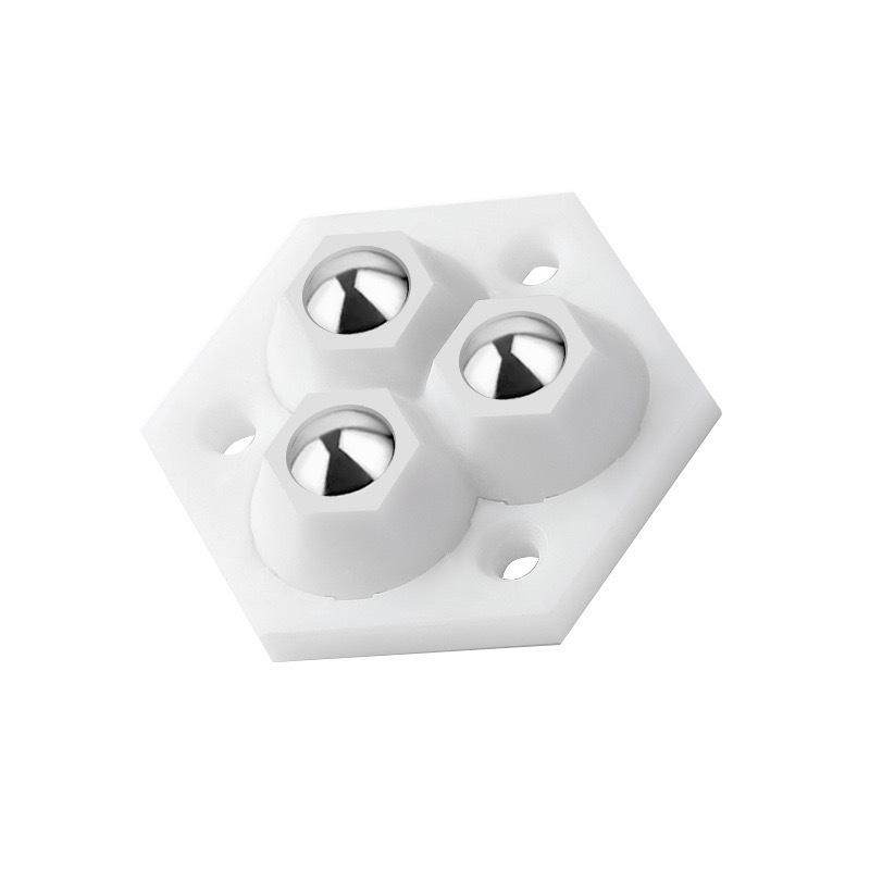 Silent Adhesive Caster: Three-Ball & Five-Ball Roller Wheel for Mobile Furniture