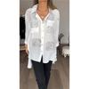 Spring-Summer Women's  Loose Drop-Shoulder Casual Shirt In European And American Style