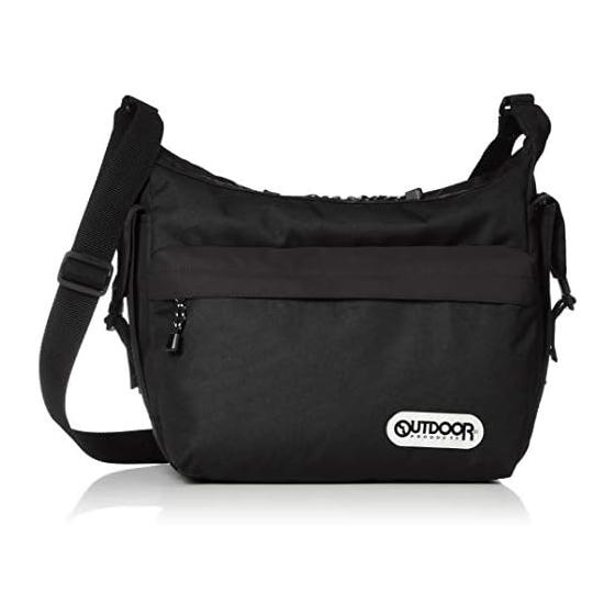 

[Outdoor Products] Shoulder Bag, Rough, Large Capacity, Mother s Bag, Travel, Crossbody, A4 Storage, Black