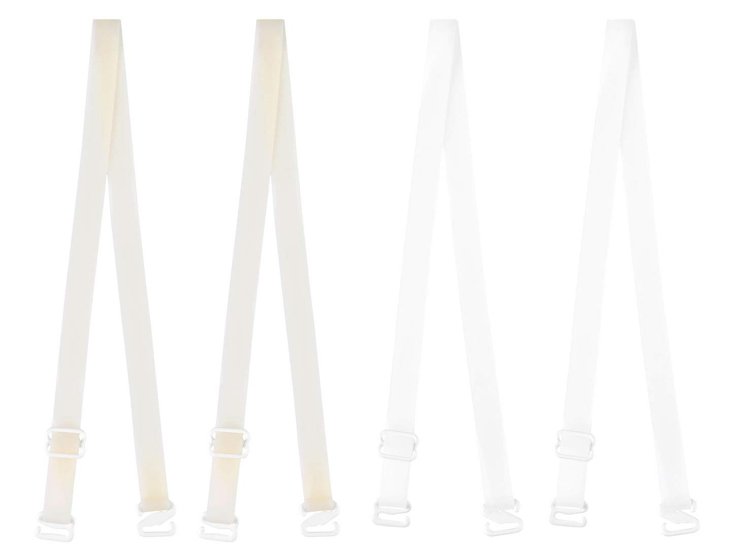 

uxcell Регулируемый плечевой ремень для бюстгальтера для белого 1 телесного цвета, ширина 10 мм, ремешки, женский, + тон,