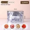 50Pcs Reusable Aluminum Foil Food Storage Bags Leakproof Seal Writable Label Perfect For Freezing Meat Fridge Organization