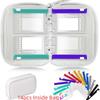 7/14PCS Portable Waterproof Pill Pouch Set Leakproof Zippered Pouches 7-Day Pill Organizer Moisture-proof PU Leather
