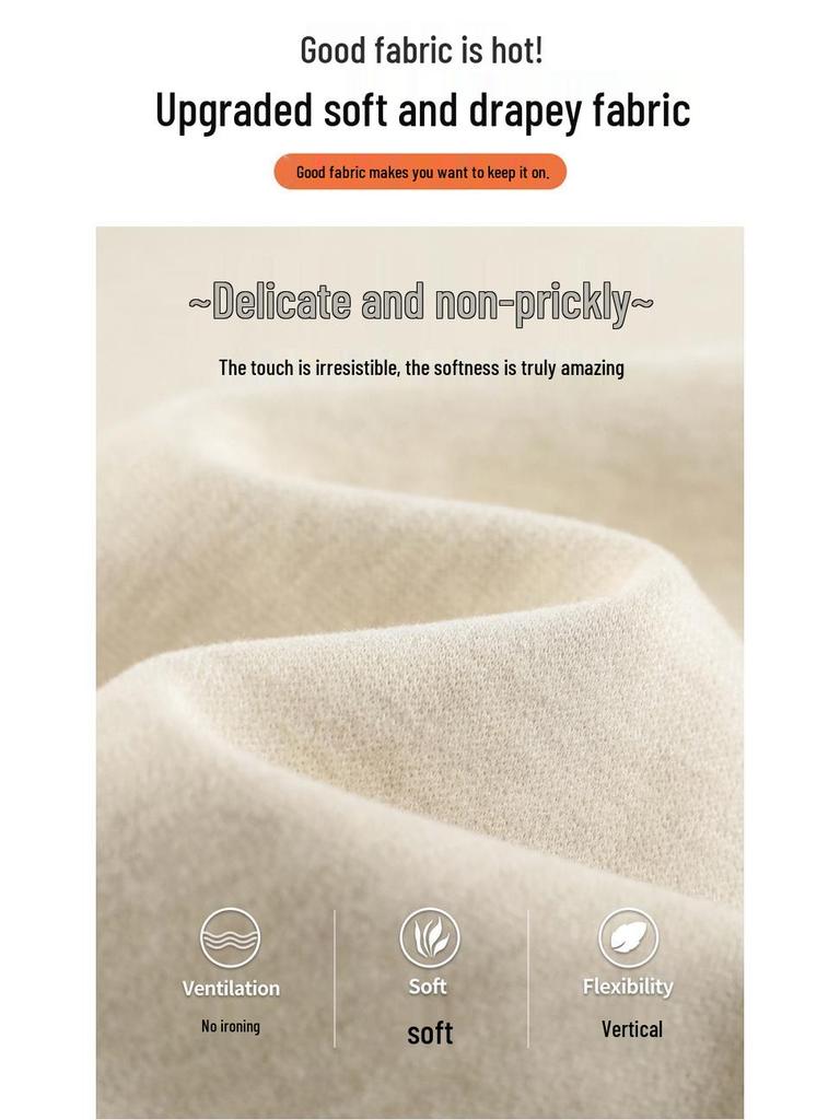 Spring High-Waisted Knitted Wide-Leg Pants for Women